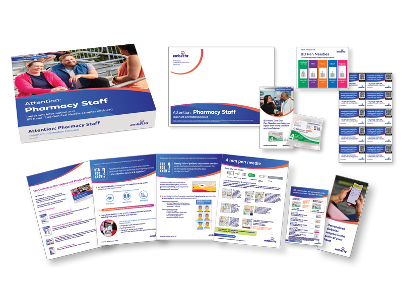 clinical recommendations and patient counseling toolbox with free product samples